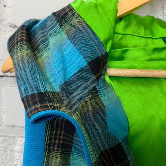 BURTON Starr Plaid Hooded Vest, Women's XL DryRide Aqua Lime  Zip Hoodie - Picture 7 of 16